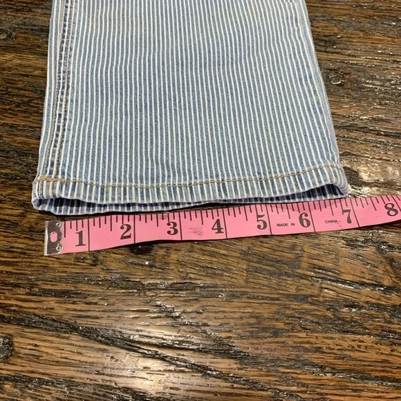 Democracy Jeans Striped Distressed 12 Girlfriend NWOT Cute Boho See - Picture 12 of 16